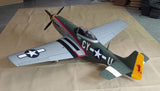 TopRCModel 89" WS All Composite Giant Scale Warbird 50-60cc P-51D Mustang Gunfighter Edition