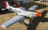 TopRCModel 89" WS All Composite Giant Scale Warbird 50-60cc P-51D Mustang Old Crow Edition
